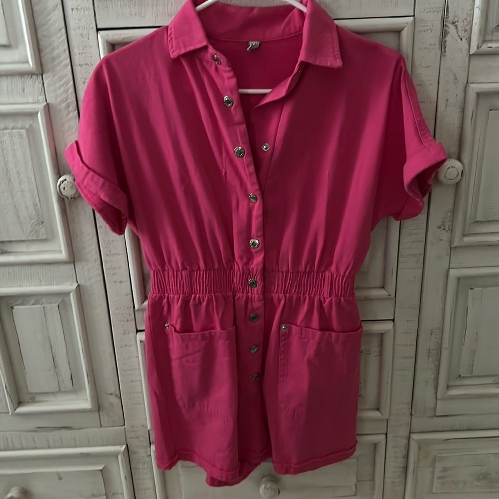 pink jumpsuit